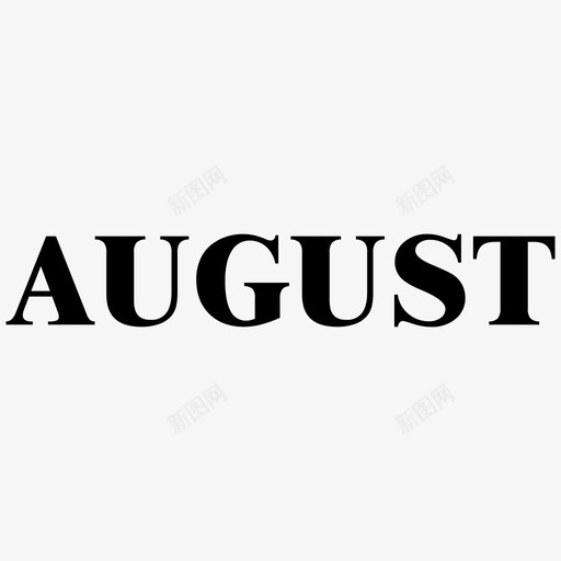 Augustsvg_新图网 https://ixintu.com August