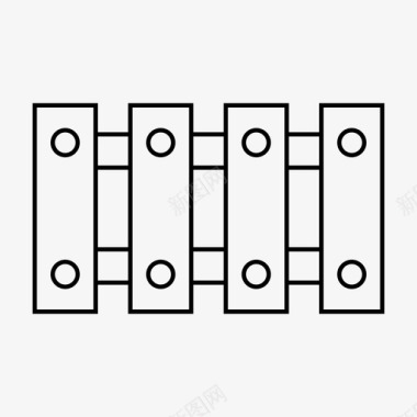 围栏防护树篱图标图标