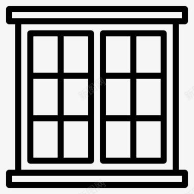 窗户建筑工具图标图标