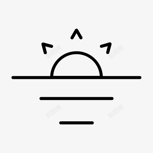夕阳大海夏日的薄薄图标svg_新图网 https://ixintu.com 夏日的薄薄 夕阳 大海