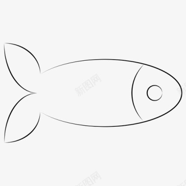 鱼动物手绘宠物图标图标