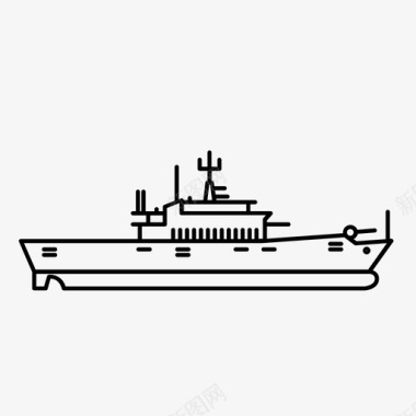 水陆两栖船水陆两用船海运图标图标
