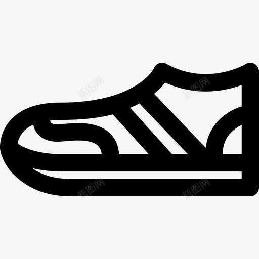 运动鞋时尚鞋线性鞋图标svg_新图网 https://ixintu.com 时尚鞋 线性鞋 运动鞋