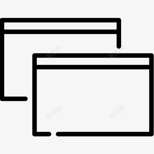 窗口工具集合线性图标svg_新图网 https://ixintu.com 窗口 线性 设计工具集合