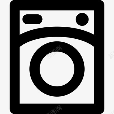 洗衣机家用直列式图标图标