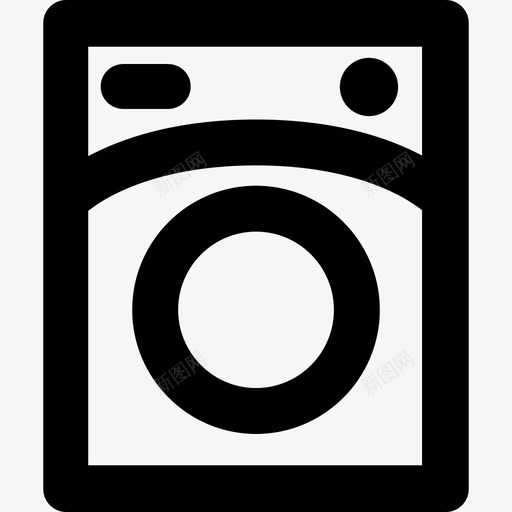 洗衣机家用直列式图标svg_新图网 https://ixintu.com 家用 洗衣机 直列式