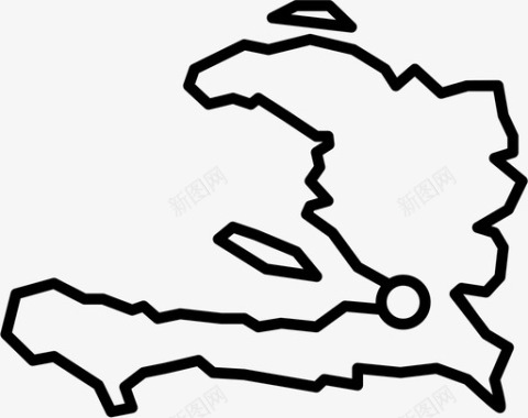 海地首都加勒比海图标图标