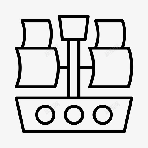 海盗船幻想航海史图标svg_新图网 https://ixintu.com 幻想 海盗 海盗船 航海 航海史