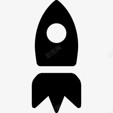 火箭运输游戏填充图标图标