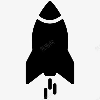火箭飞行太空图标图标