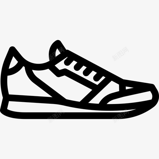 鞋时尚健身图标svg_新图网 https://ixintu.com 健身 时尚 鞋