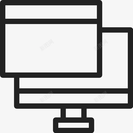 桌面监视器桌面屏幕监视器桌面图标svg_新图网 https://ixintu.com 桌面屏幕 桌面监视器 监视器桌面