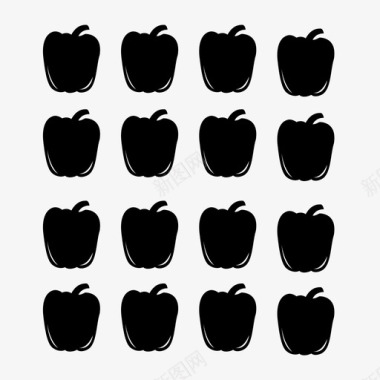 图案苹果装饰图标图标