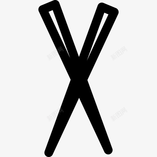 筷子食品和烹饪用筷子图标svg_新图网 https://ixintu.com 筷子 食品和烹饪用筷子