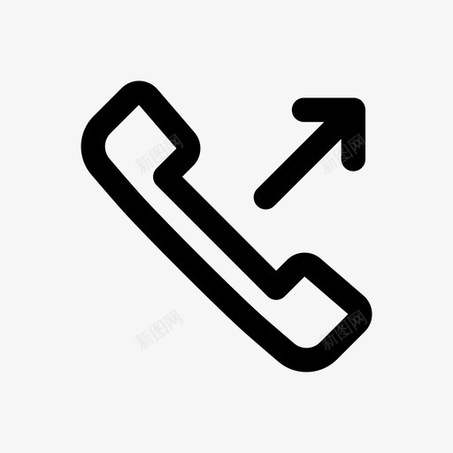 来电拨入电话图标svg_新图网 https://ixintu.com 拨入 来电 电话 通用电线图标包