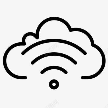 云wifi连接数据图标图标
