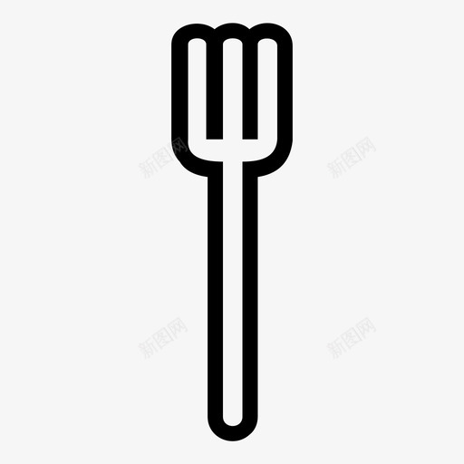 叉子自助餐厅食品图标svg_新图网 https://ixintu.com 厨房用具 叉子 自助餐厅 食品 餐厅
