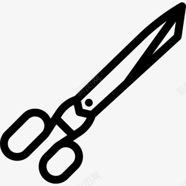 剪刀工具和器具缝纫部件图标图标