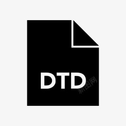 DTD文件格式glyph粗体dtd图标高清图片