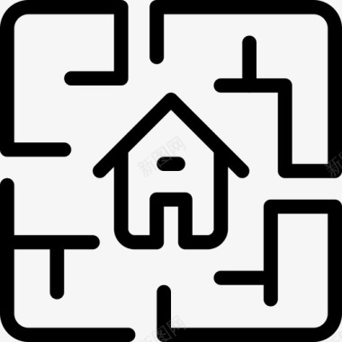 房屋平面图建筑住宅图标图标
