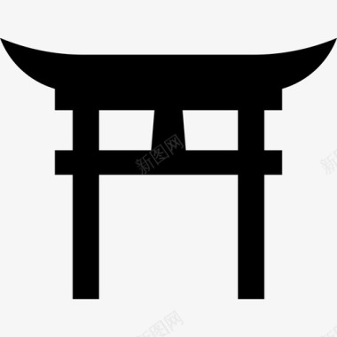 神道形状宗教符号图标图标