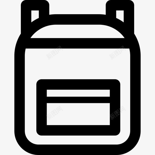 背包最小学校直线型图标svg_新图网 https://ixintu.com 最小学校 直线型 背包