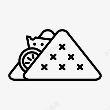 三明治快餐餐图标图标