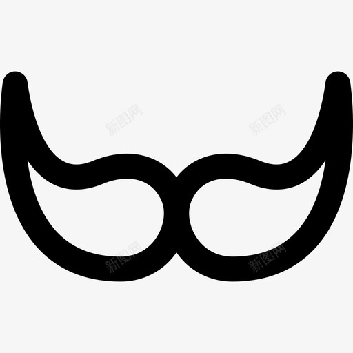 胡子时髦和复古直线型图标svg_新图网 https://ixintu.com 时髦和复古 直线型 胡子