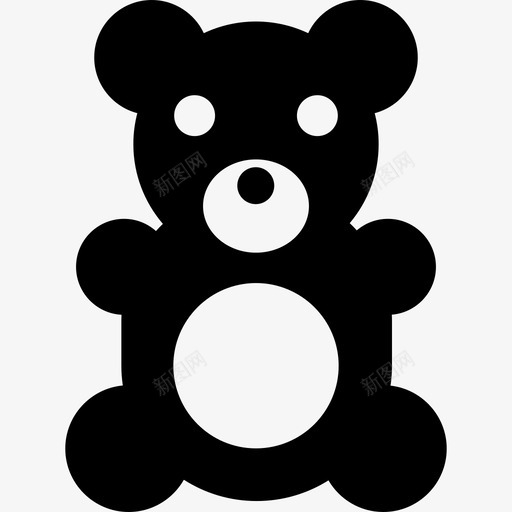 熊动物婴儿淋浴图标svg_新图网 https://ixintu.com 动物 婴儿淋浴 熊