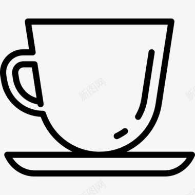 茶杯家居用品生产线工艺线状图标图标