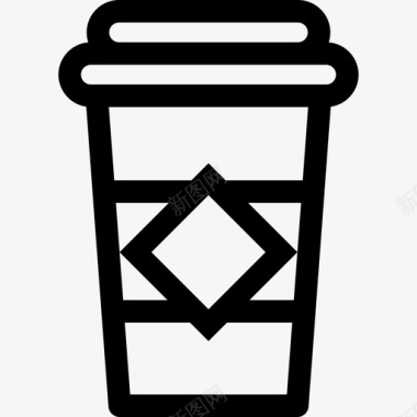 外卖咖啡咖啡杯直系图标图标
