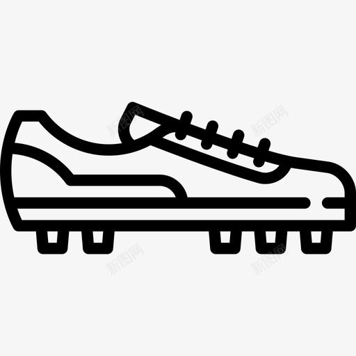 足球鞋鞋和船线工艺直线图标svg_新图网 https://ixintu.com 直线 足球鞋 鞋和船线工艺