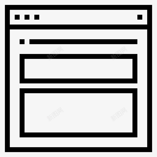 网站和用户界面互联网布局图标svg_新图网 https://ixintu.com 互联网 布局 用户界面 网站和用户界面