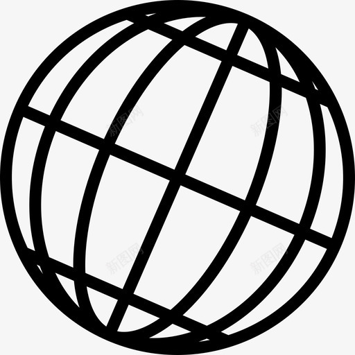 地球仪系统图标集浅圆形svg_新图网 https://ixintu.com 地球仪 浅圆形 系统图标集