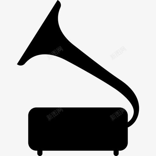 留声机音乐音乐和乐器图标svg_新图网 https://ixintu.com 留声机 音乐 音乐和乐器