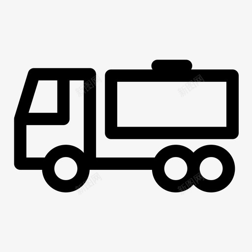 罐车运输施工运输图标svg_新图网 https://ixintu.com 施工运输 罐车 运输