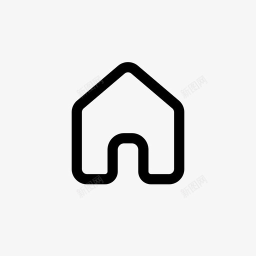 主住宅房产图标svg_新图网 https://ixintu.com 主 住宅 应用程序 房产