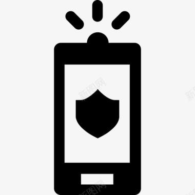 智能手机技术警察部门要素图标图标