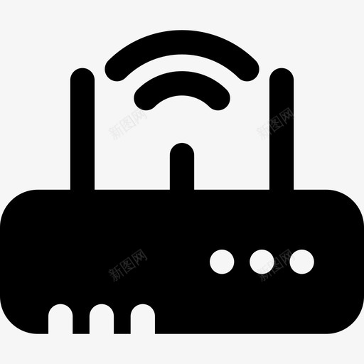 Wifi调制解调器技术通信系统图标svg_新图网 https://ixintu.com Wifi调制解调器 技术 通信系统