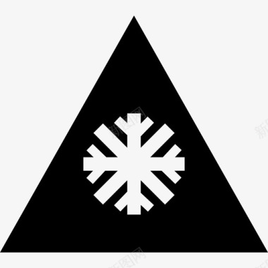 冬季警报地图和旗帜通用警告信号图标图标