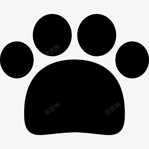 爪印动物狗和训练图标svg_新图网 https://ixintu.com 动物 爪印 狗和训练