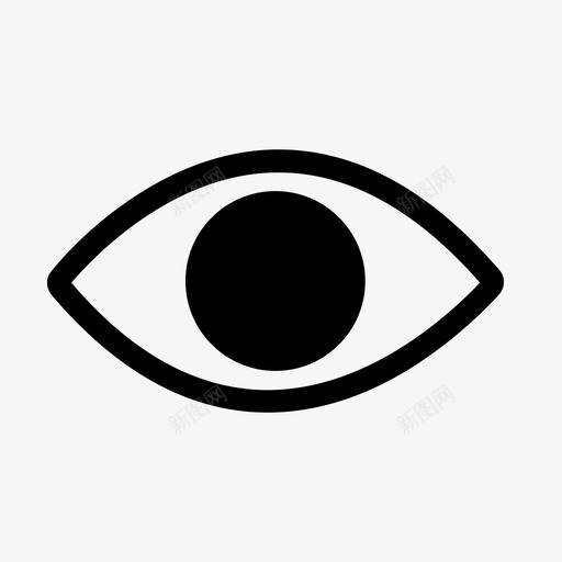 视野眼睛医疗图标svg_新图网 https://ixintu.com 医疗 可见 眼睛 能见度 视野