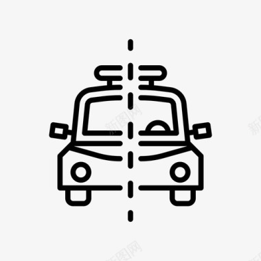 共享出租车乘客共乘图标图标