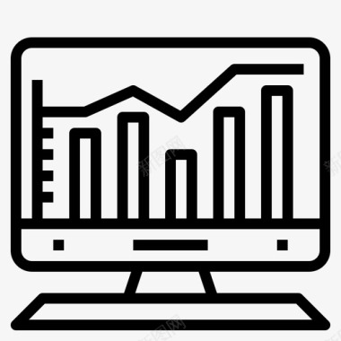 分析报告统计图标图标