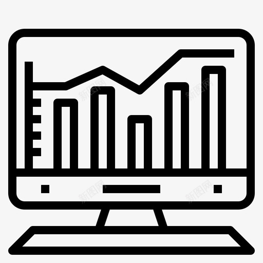 分析报告统计图标svg_新图网 https://ixintu.com 分析 报告 统计 网上购物