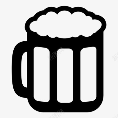 啤酒杯饮料自助餐厅图标图标