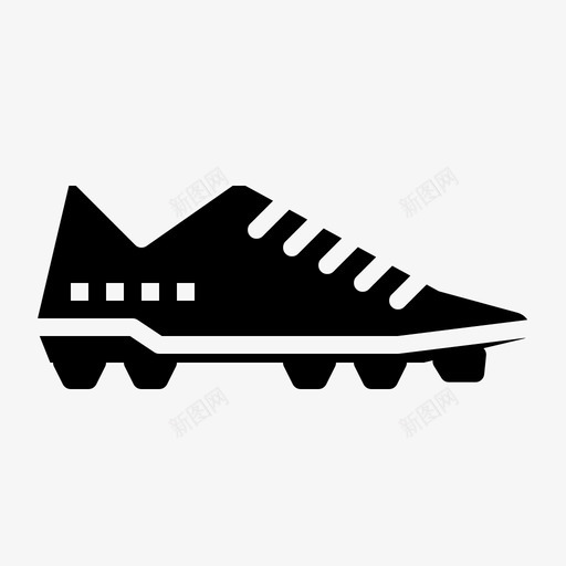 足球鞋夹板鞋钉图标svg_新图网 https://ixintu.com 夹板 足球实心 足球鞋 鞋钉