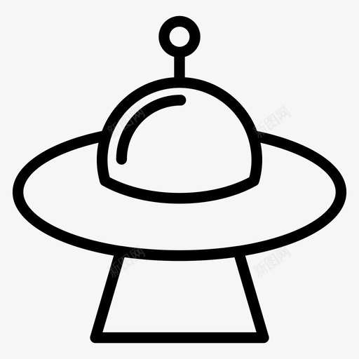 飞碟外星人飞行图标svg_新图网 https://ixintu.com 外星人 太空 运输 运输工具概述 飞碟 飞行