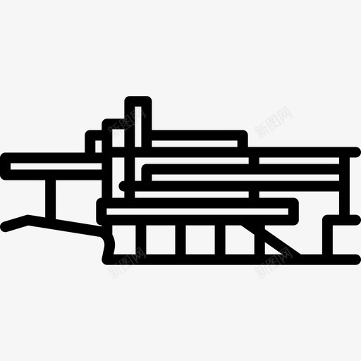 弗兰克劳埃德赖特落水屋名家直系图标svg_新图网 https://ixintu.com 名家 弗兰克劳埃德赖特落水屋 直系