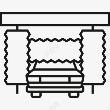 洗车运输城市家具图标图标